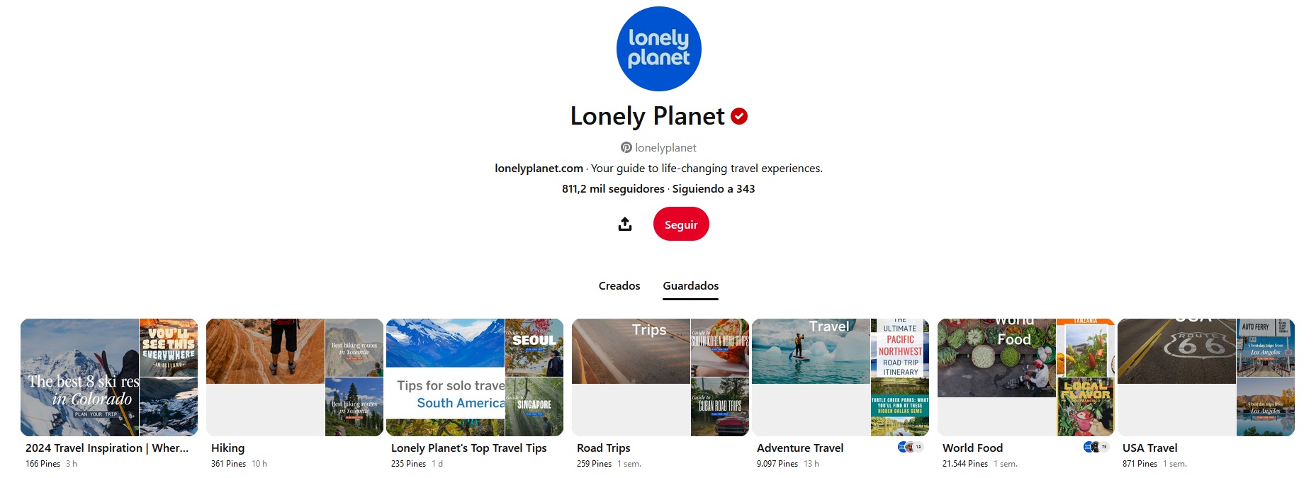 lonely planet pinterest profile