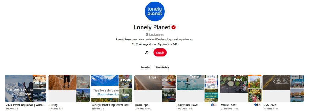 Lonely Planet Pinterest
