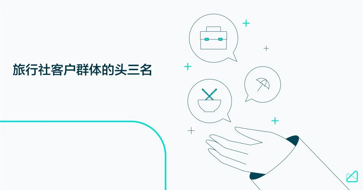 旅行社客户群体的头三名